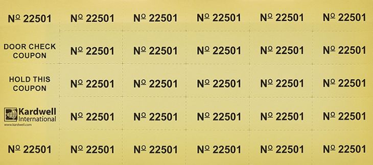 Yellow Auction Tickets main image